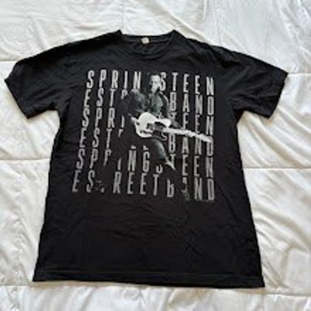 Royal Apparel Bruce Springsteen E Street Band 2014 Tour Graphic Tee Black Large